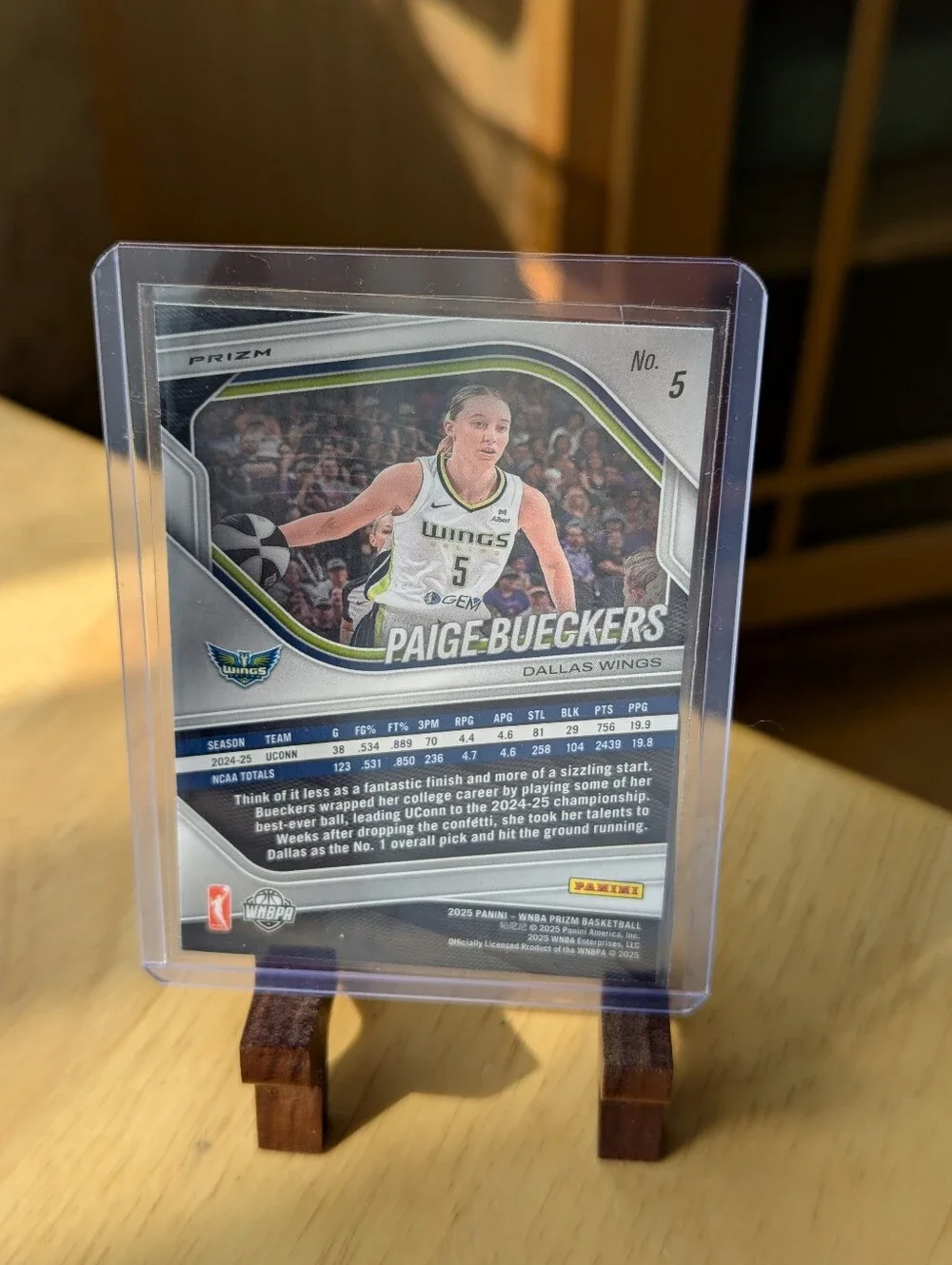 Lot Of 5 Panini Prizm WNBA 2025 PAIGE BUECKERS Dallas Wings RC Seismic Base More